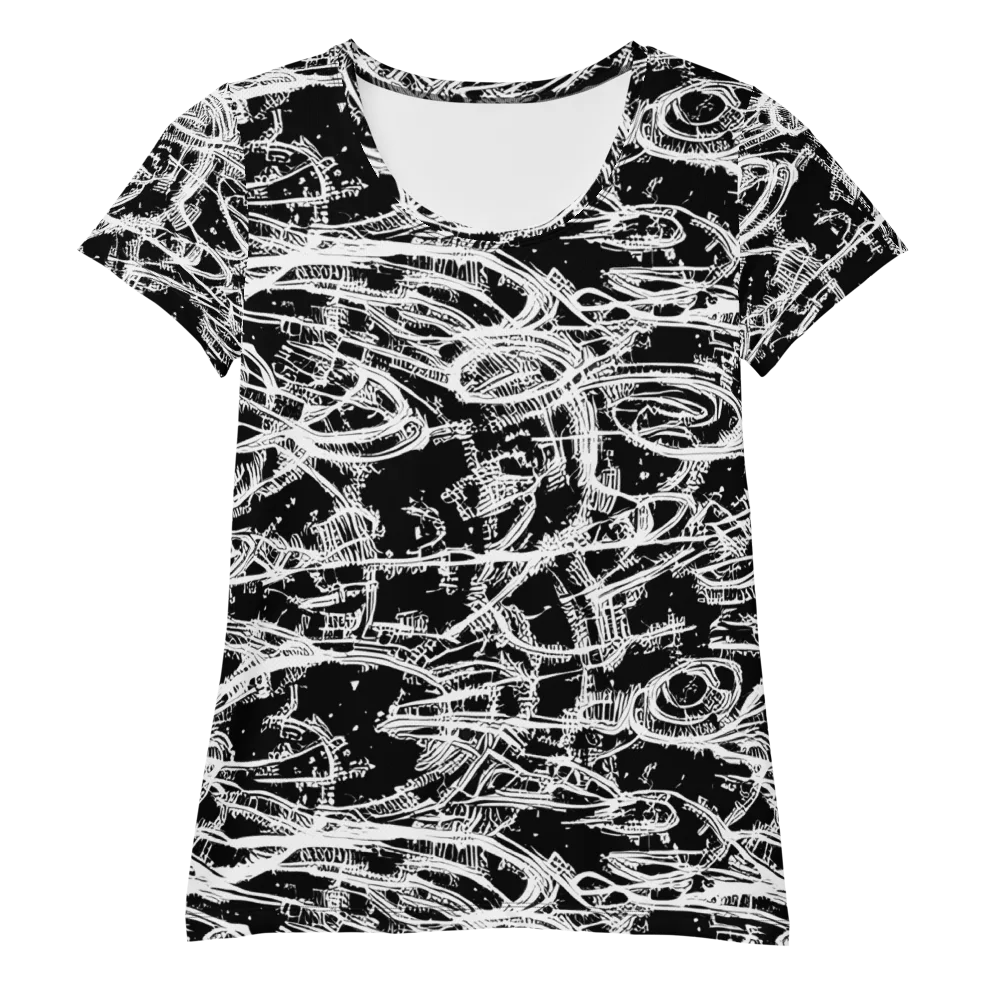Blackline Current on Women's Athletic T-Shirt — Front