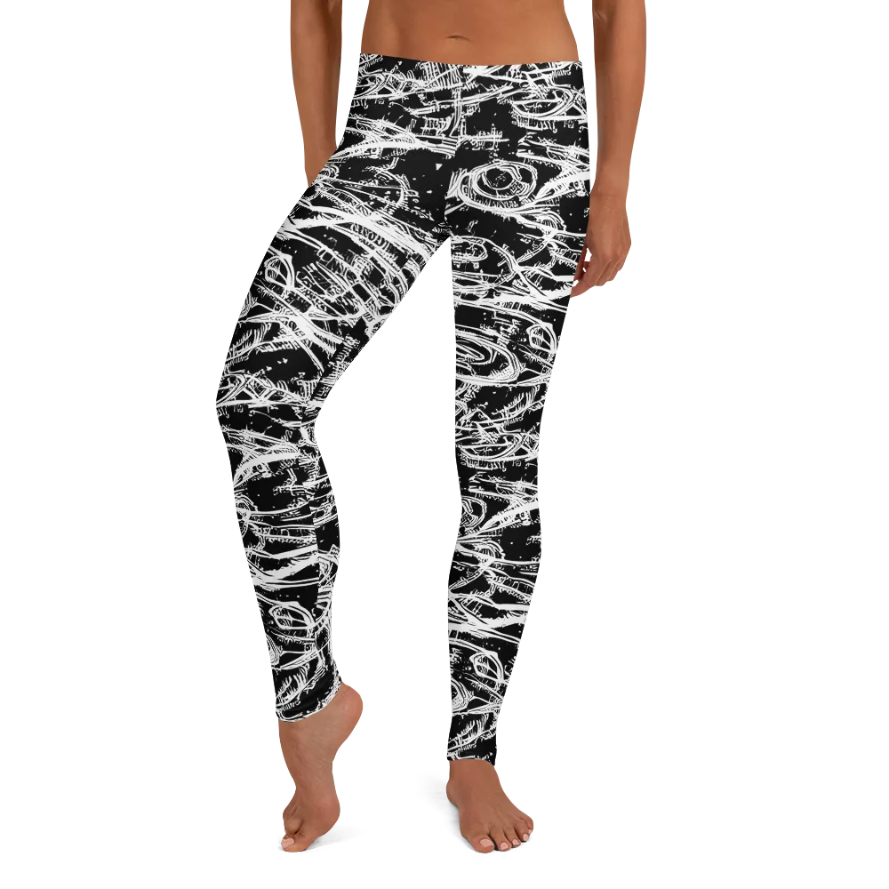 Blackline Current on Leggings — Front