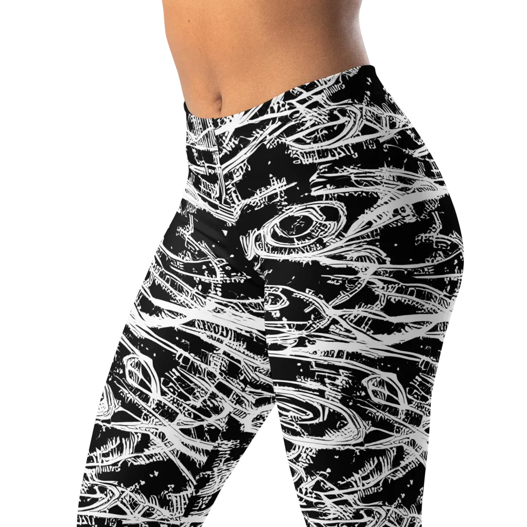 Blackline Current on Leggings — Left Front