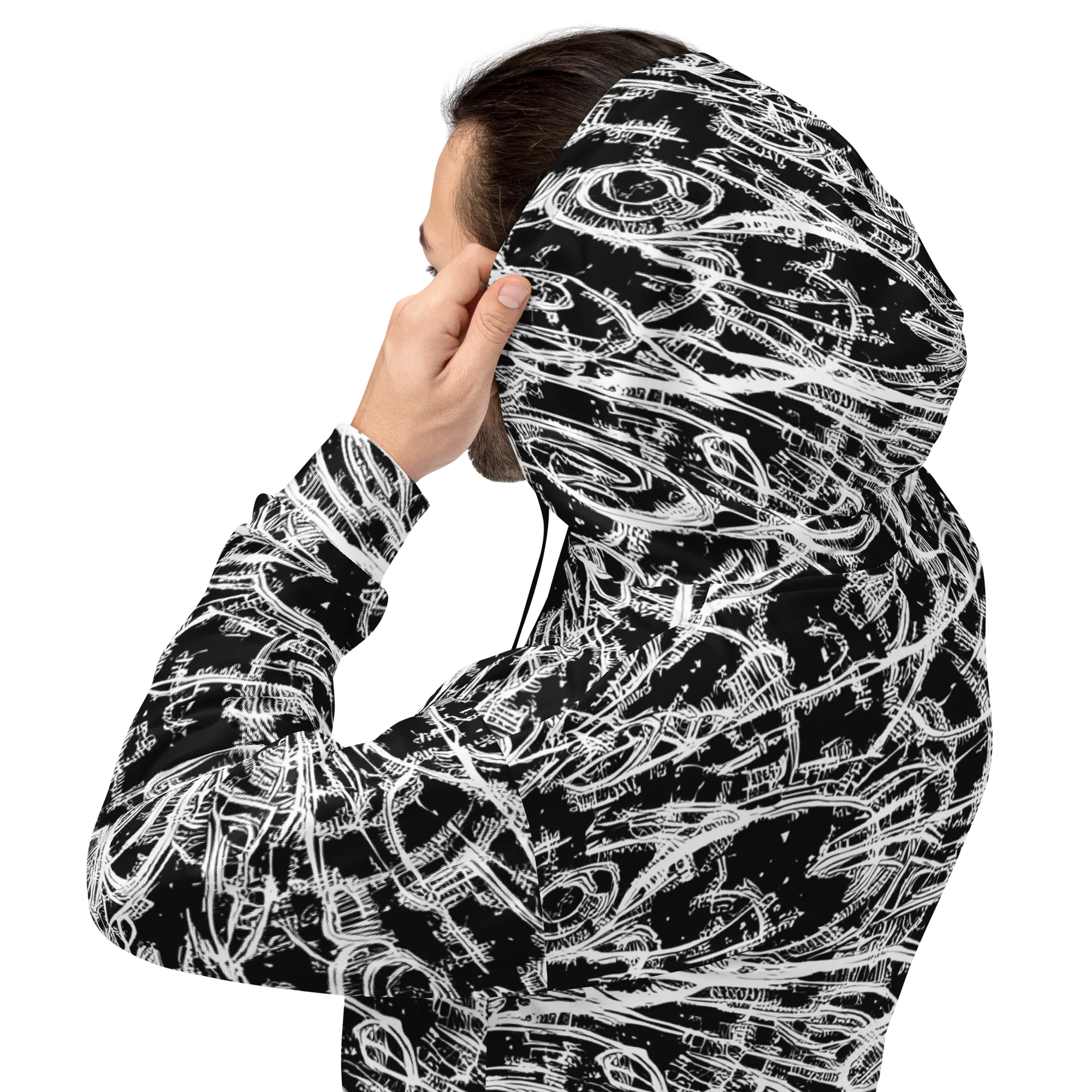 Blackline Current on Hoodie — Back