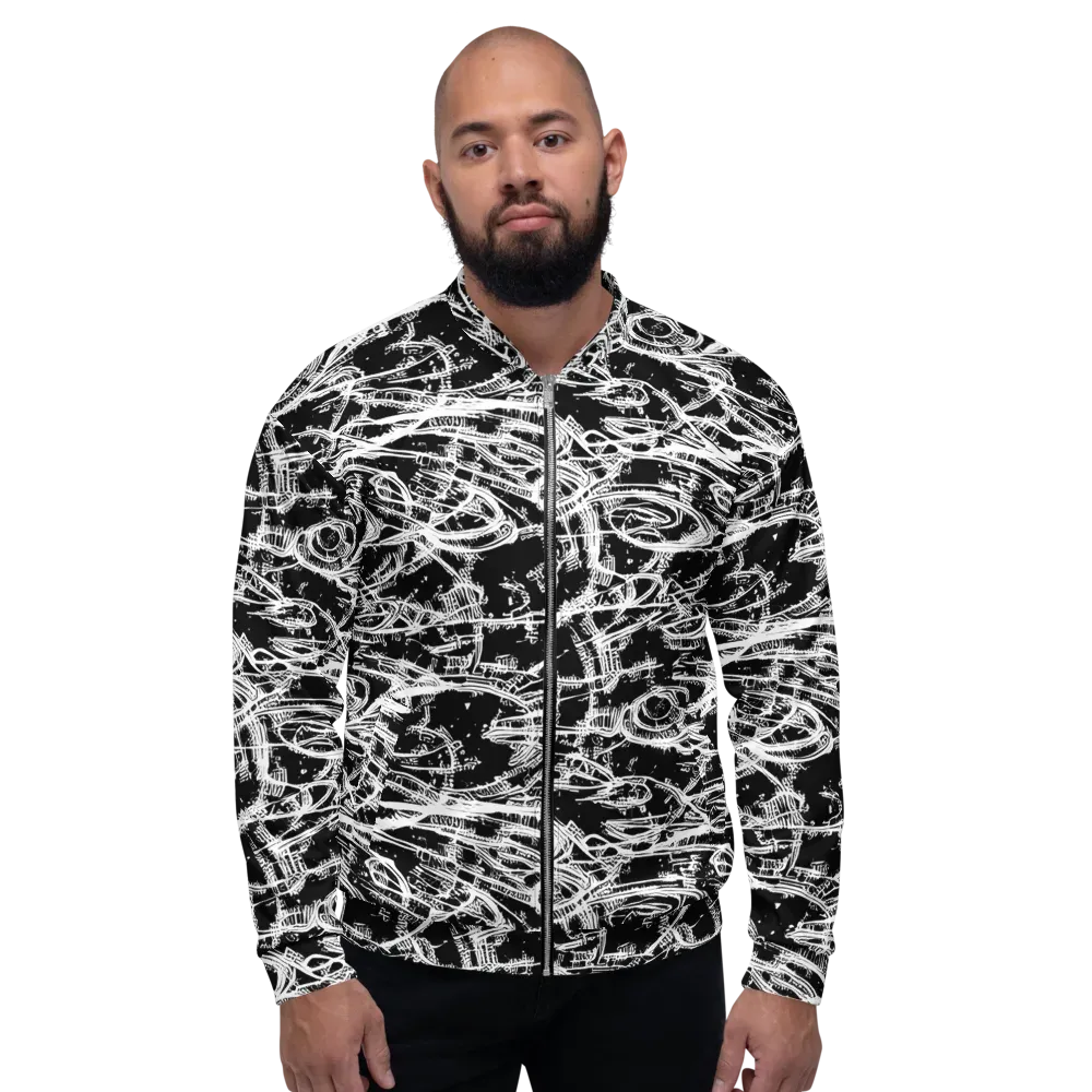 Blackline Current on Bomber Jacket — Front