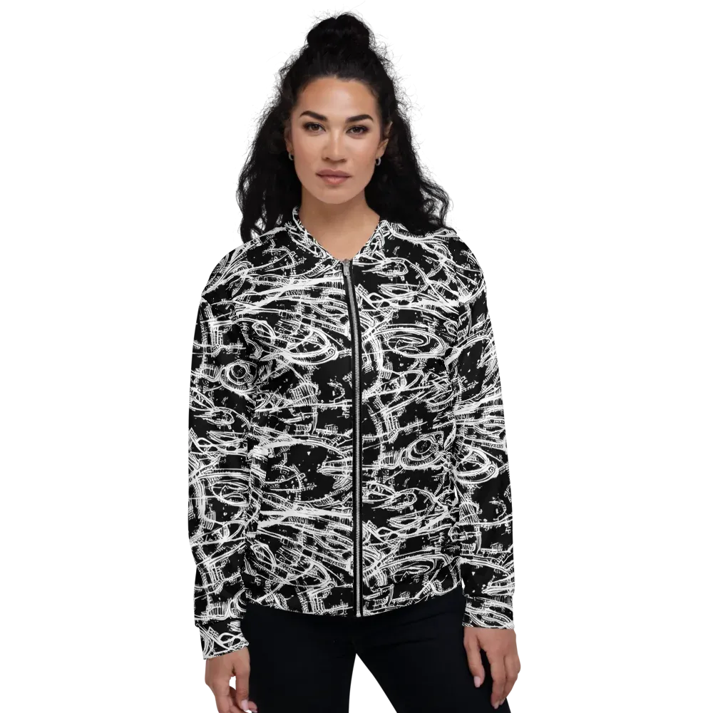 Blackline Current on Bomber Jacket — Front