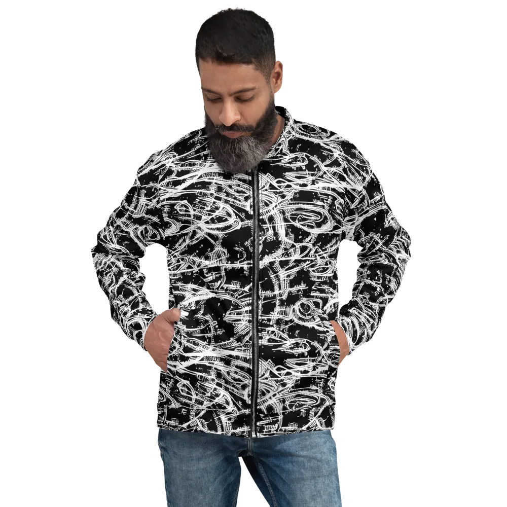Blackline Current on Bomber Jacket — Front