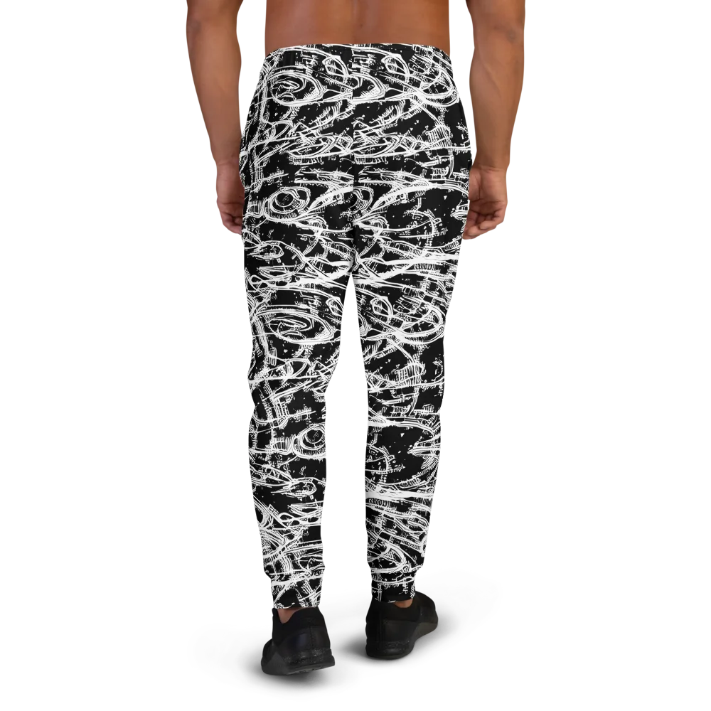 Blackline Current on Men's Joggers — Back