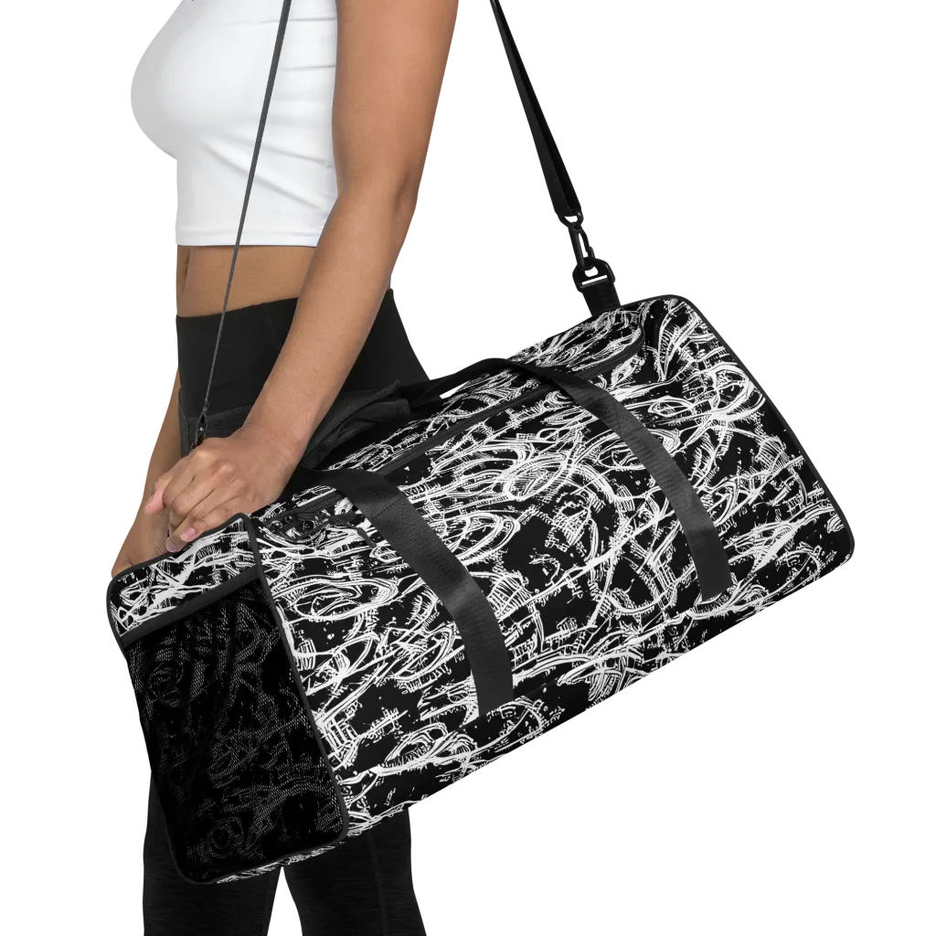 Blackline Current on Duffle Bag — Front