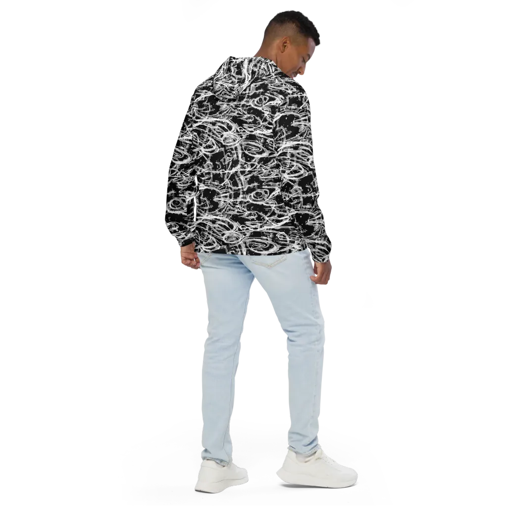 Blackline Current on Men's Windbreaker — Back