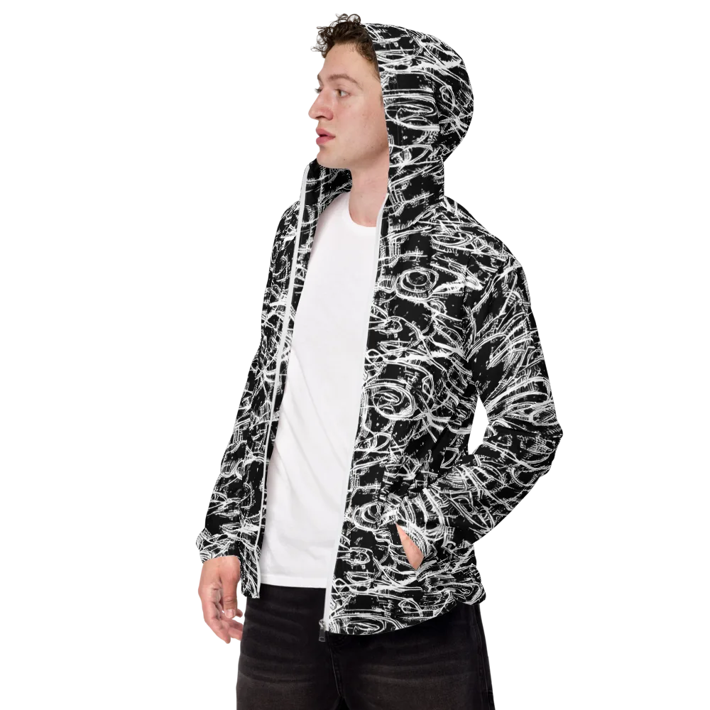 Blackline Current on Men's Windbreaker — Left Front