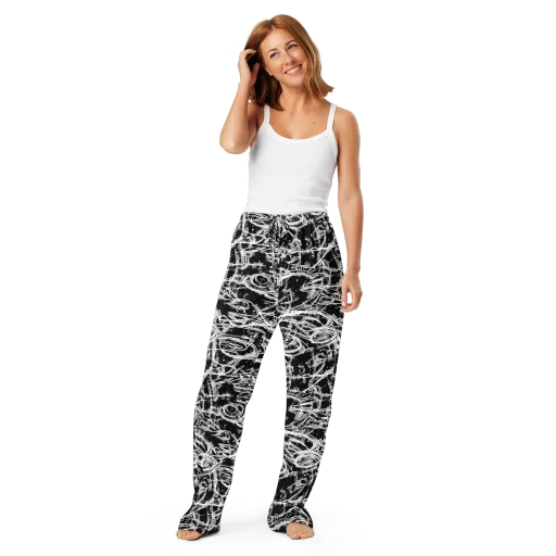 Blackline Current on a Women's Pajama Pants