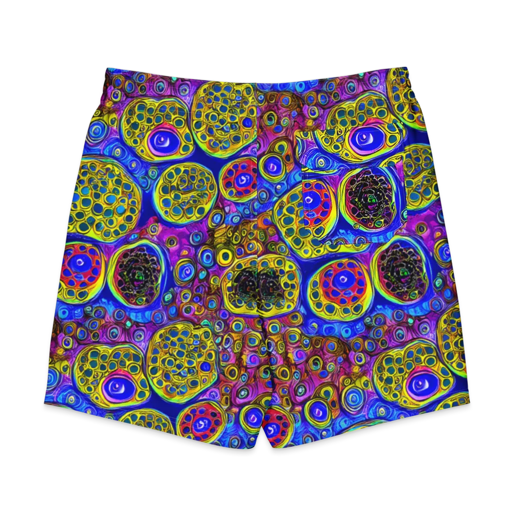 Electric Pomegranate on Men's Board Shorts — Back