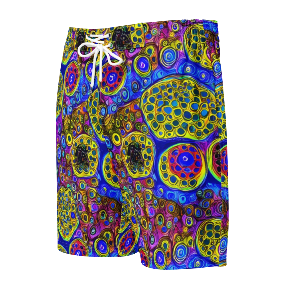 Electric Pomegranate on Men's Board Shorts — Front