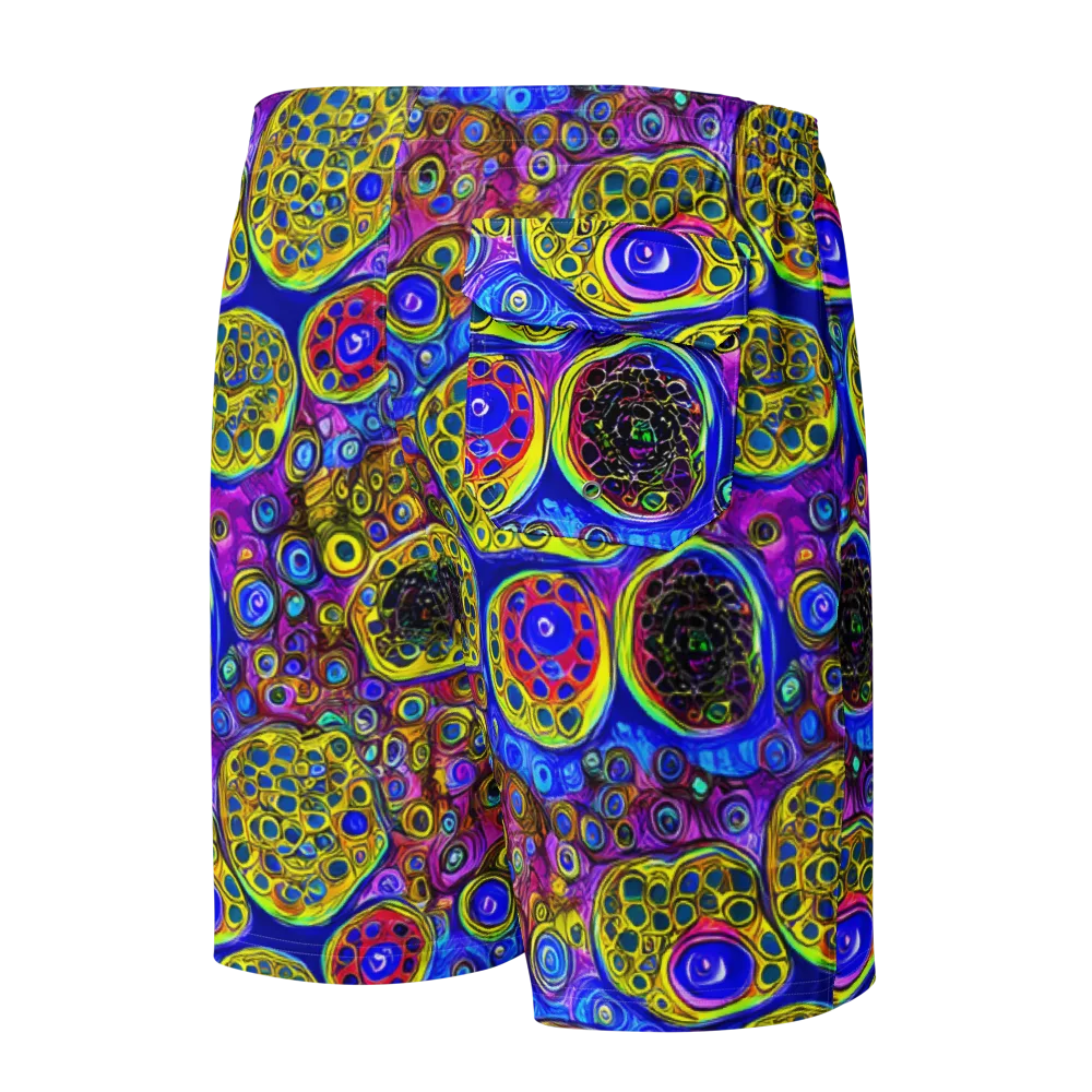 Electric Pomegranate on Men's Board Shorts — Back