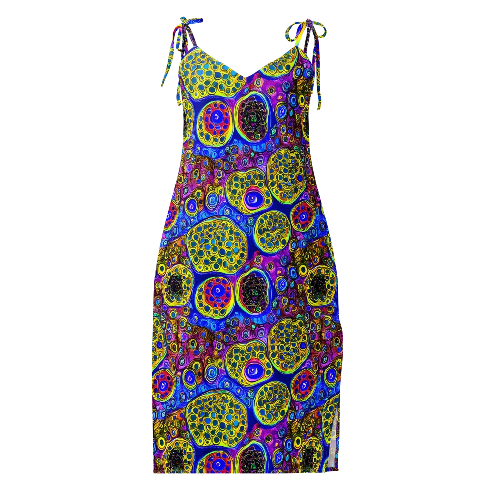 Electric Pomegranate on Slip Dress — Front