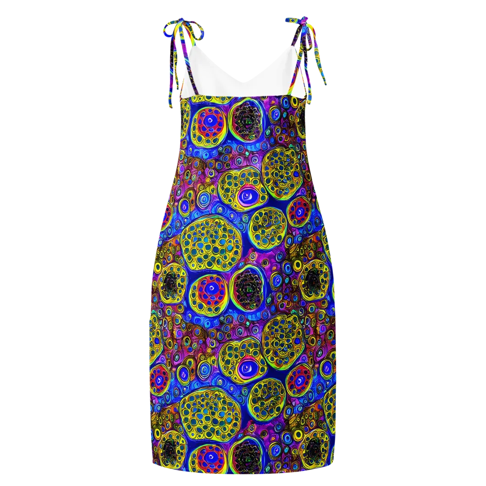 Electric Pomegranate on Slip Dress — Back