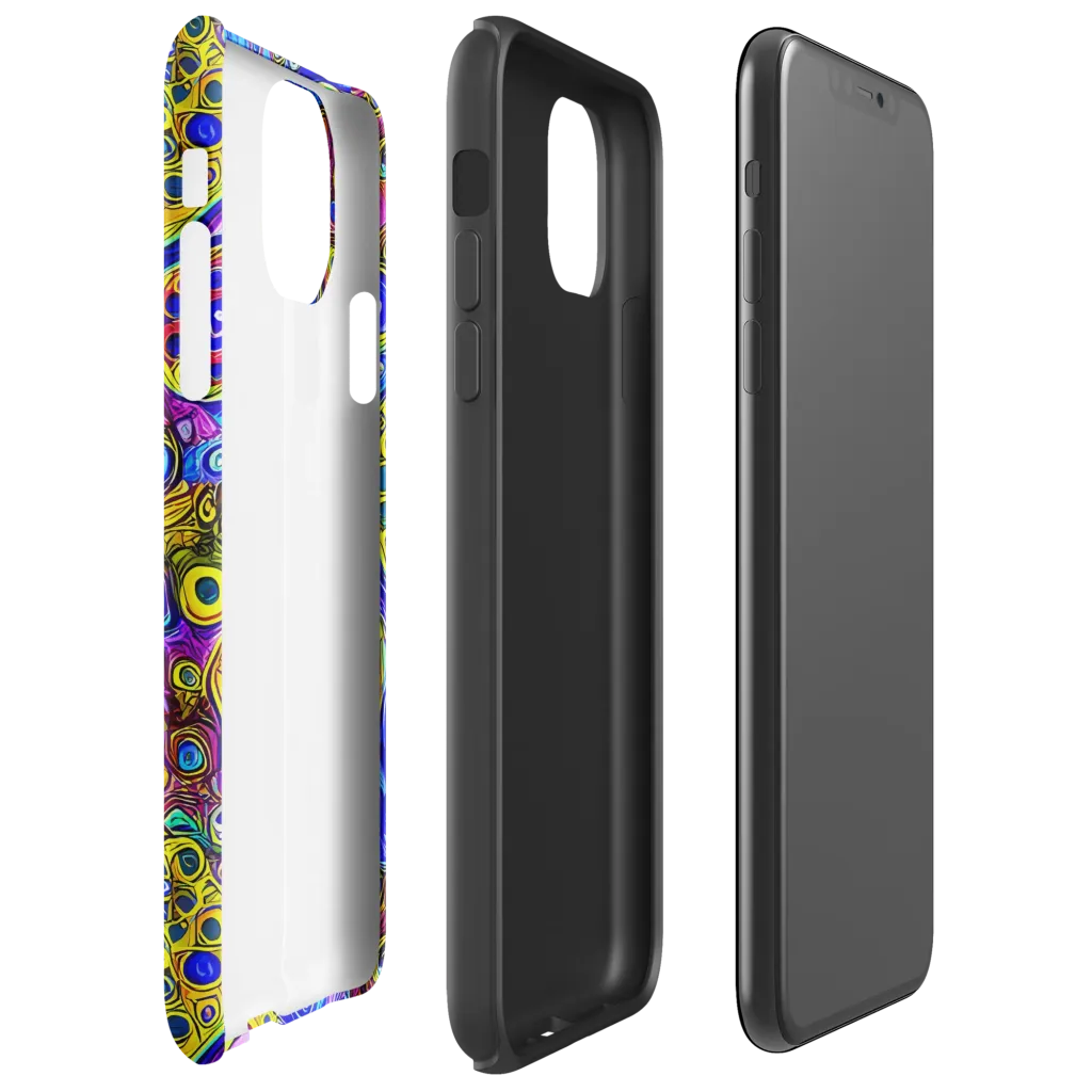 Electric Pomegranate on Tough Case for iPhone® — Right