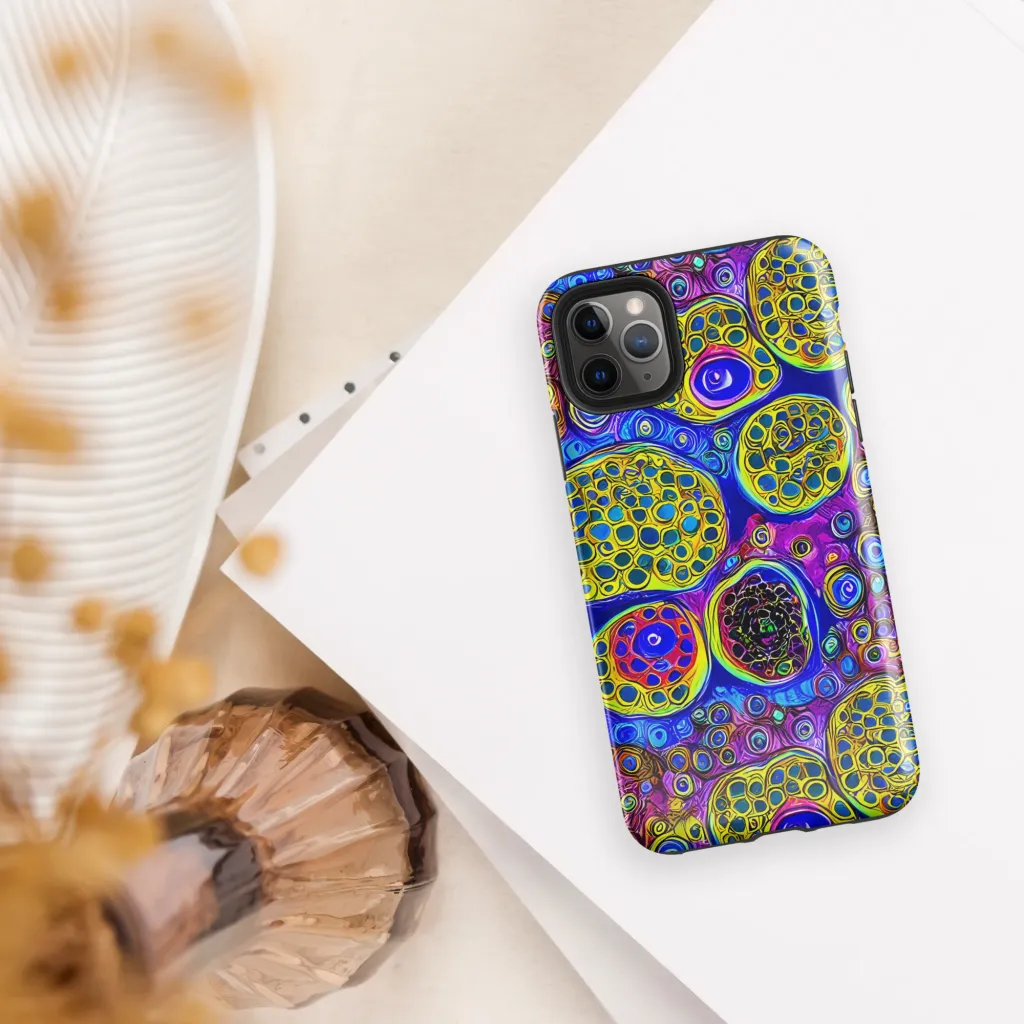Electric Pomegranate on Tough Case for iPhone® — Front