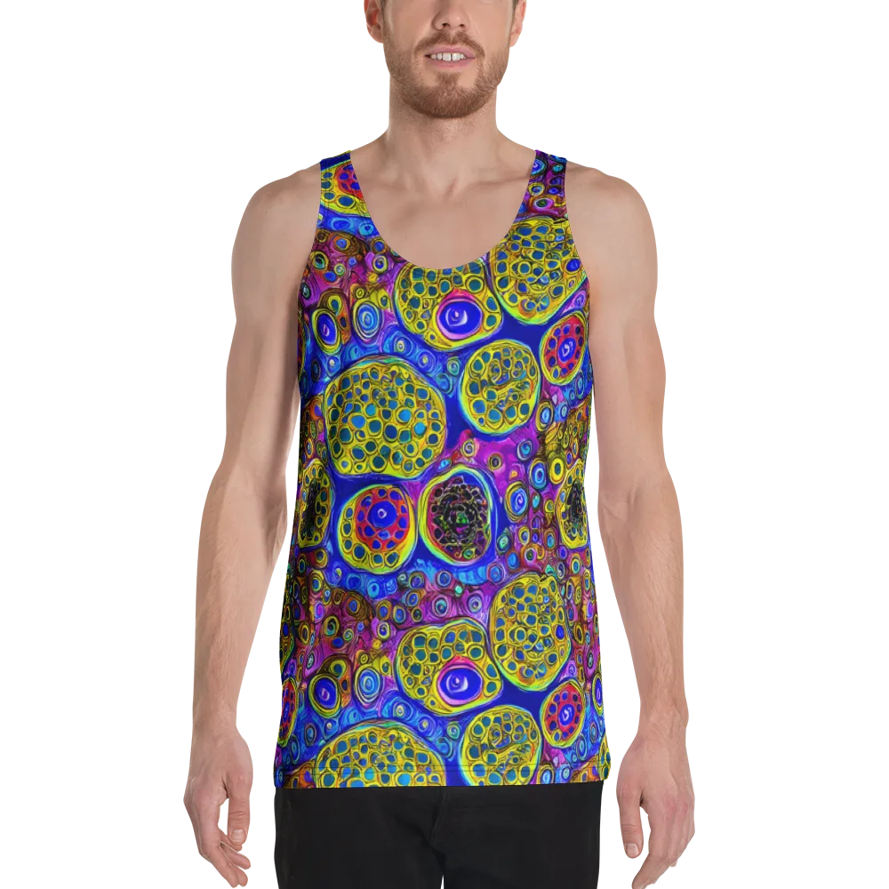 Electric Pomegranate on Men's Tank Top — Front