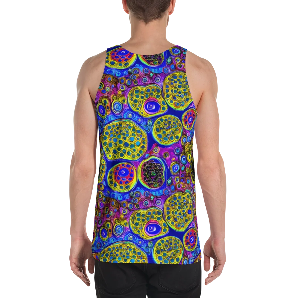 Electric Pomegranate on Men's Tank Top — Back