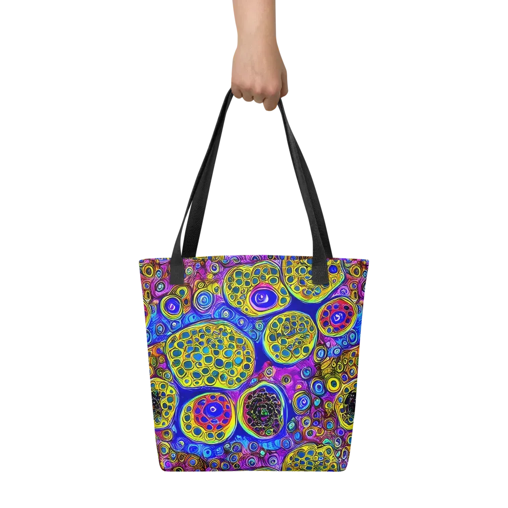 Electric Pomegranate on Tote Bag — Front