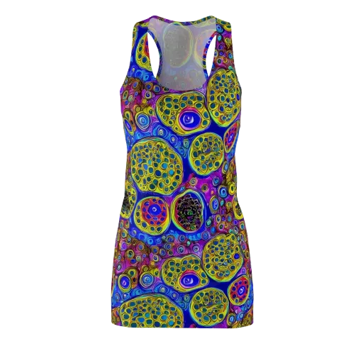 Electric Pomegranate on a Racerback Dress