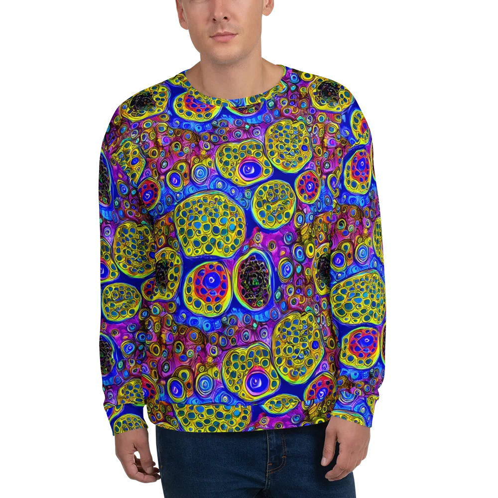 Electric Pomegranate on Sweatshirt — Front