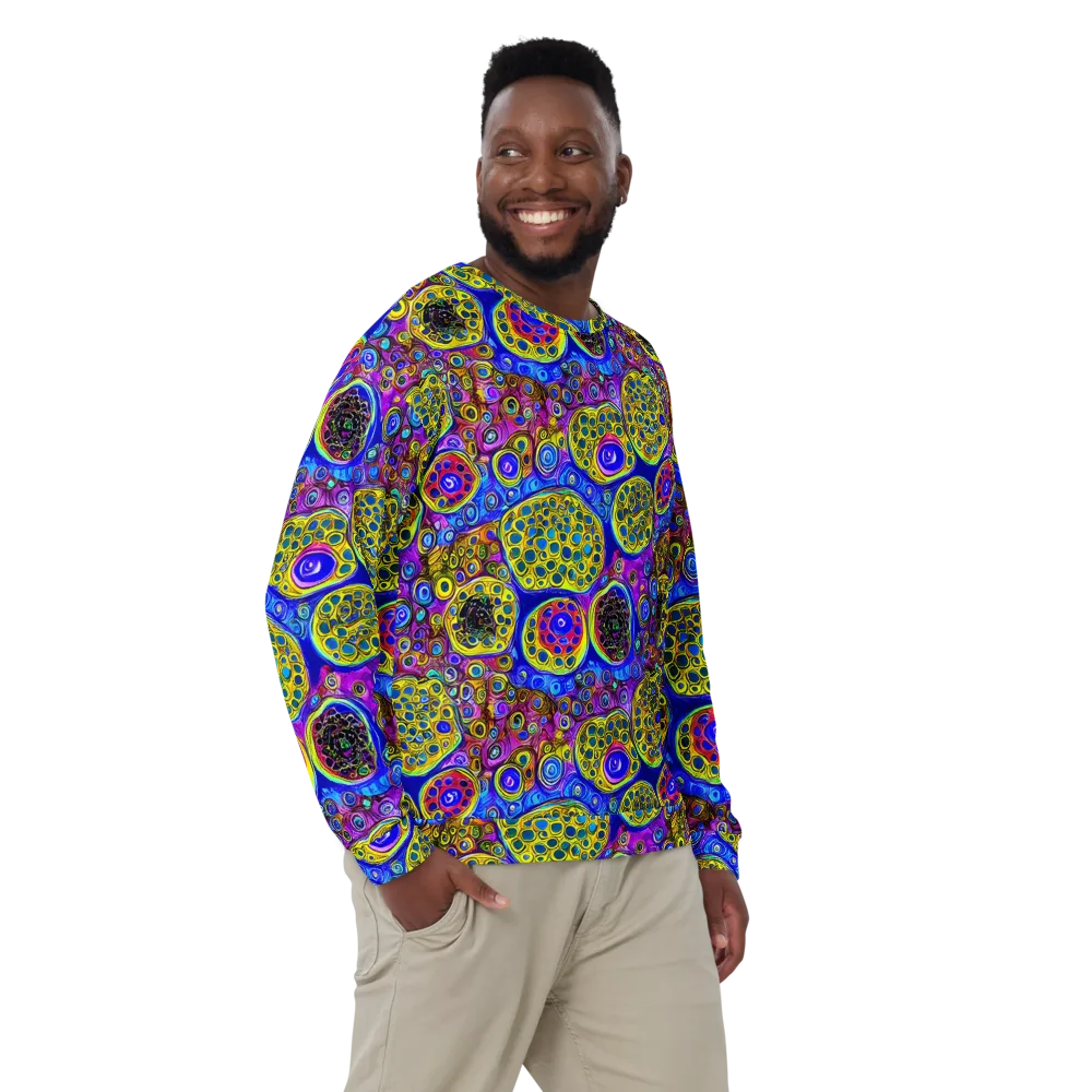 Electric Pomegranate on Sweatshirt — Front