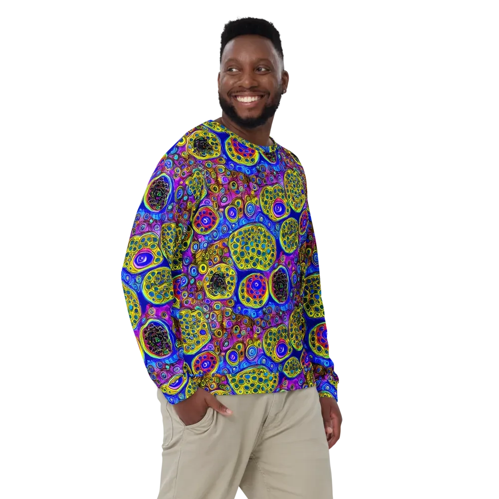 Electric Pomegranate on Sweatshirt — Front