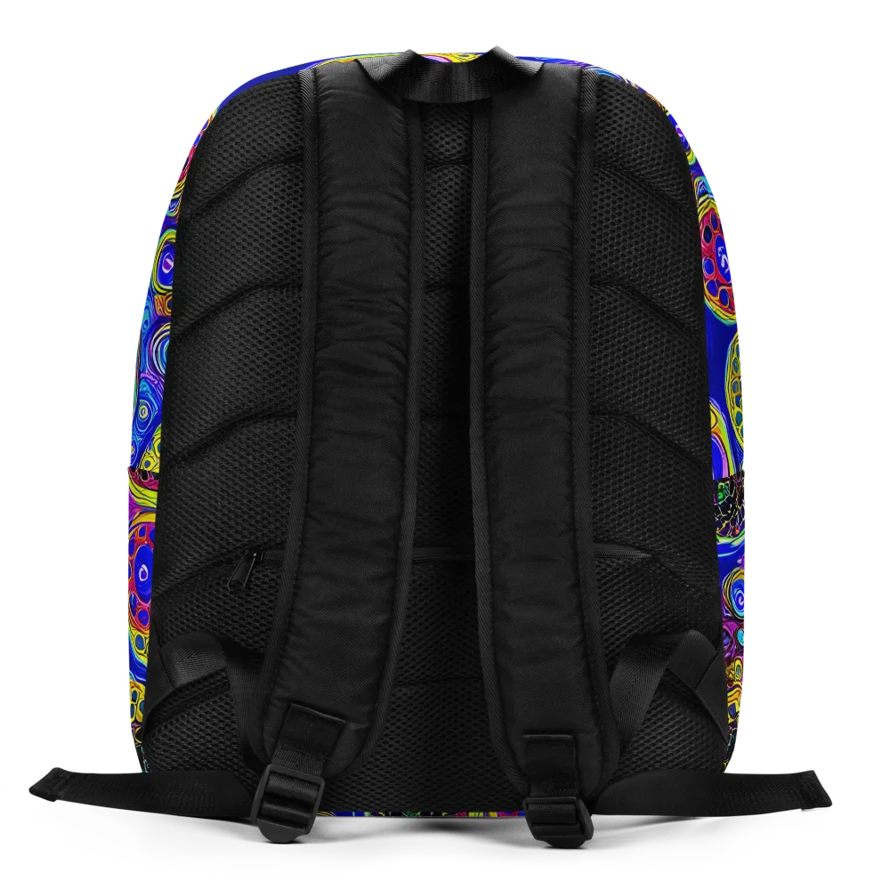 Electric Pomegranate on Minimalist Backpack — Back