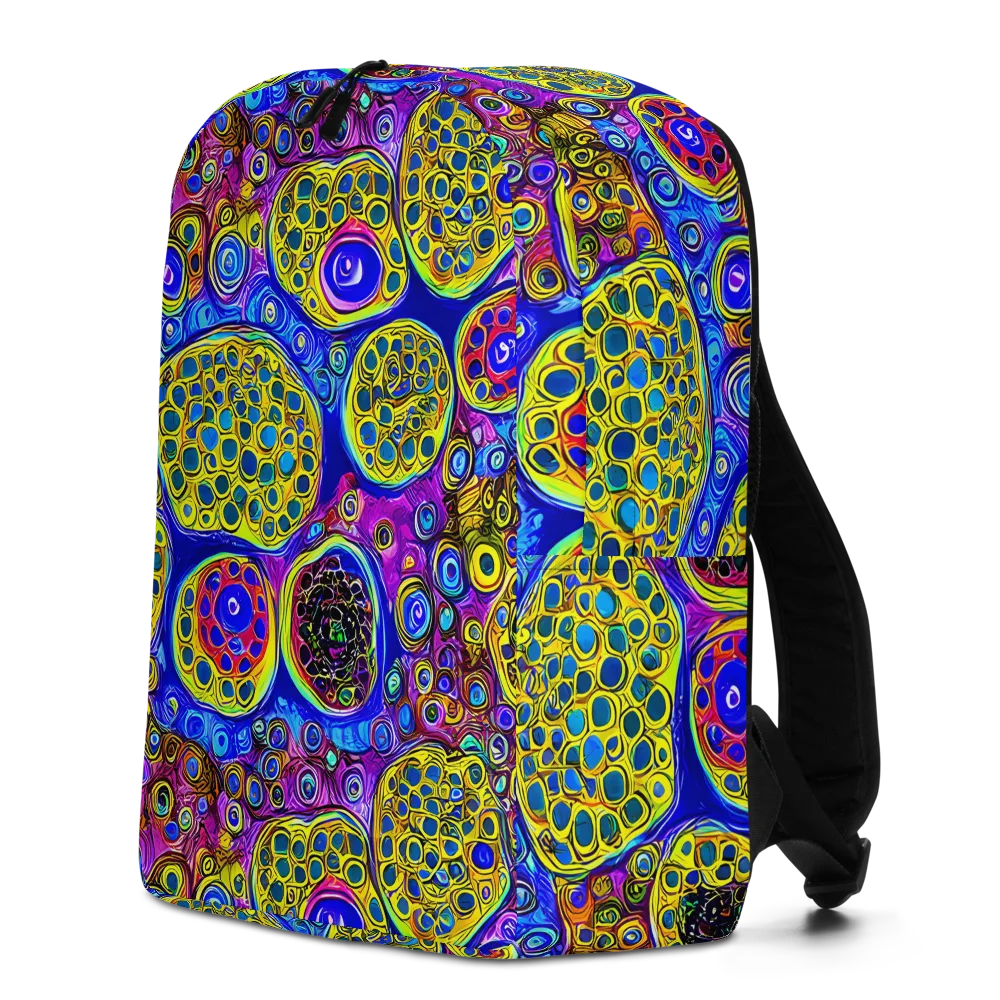 Electric Pomegranate on Minimalist Backpack — Left