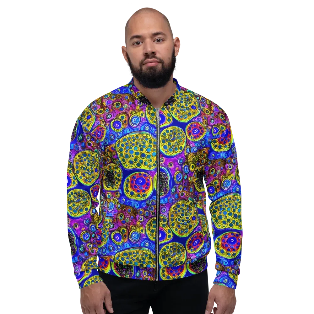 Electric Pomegranate on Bomber Jacket — Front