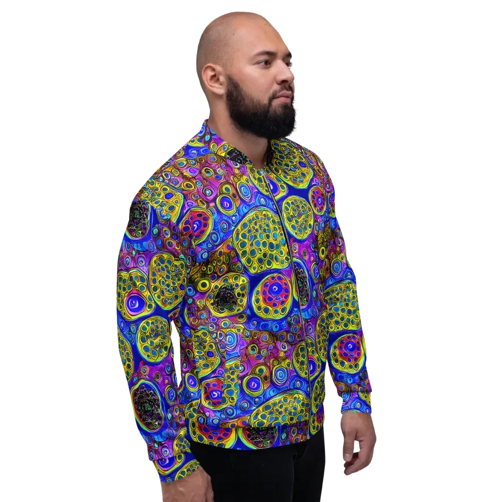 Electric Pomegranate on Bomber Jacket — Right