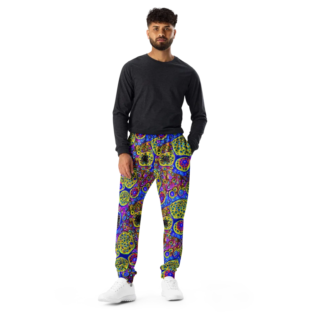 Electric Pomegranate on Men's Joggers — Front