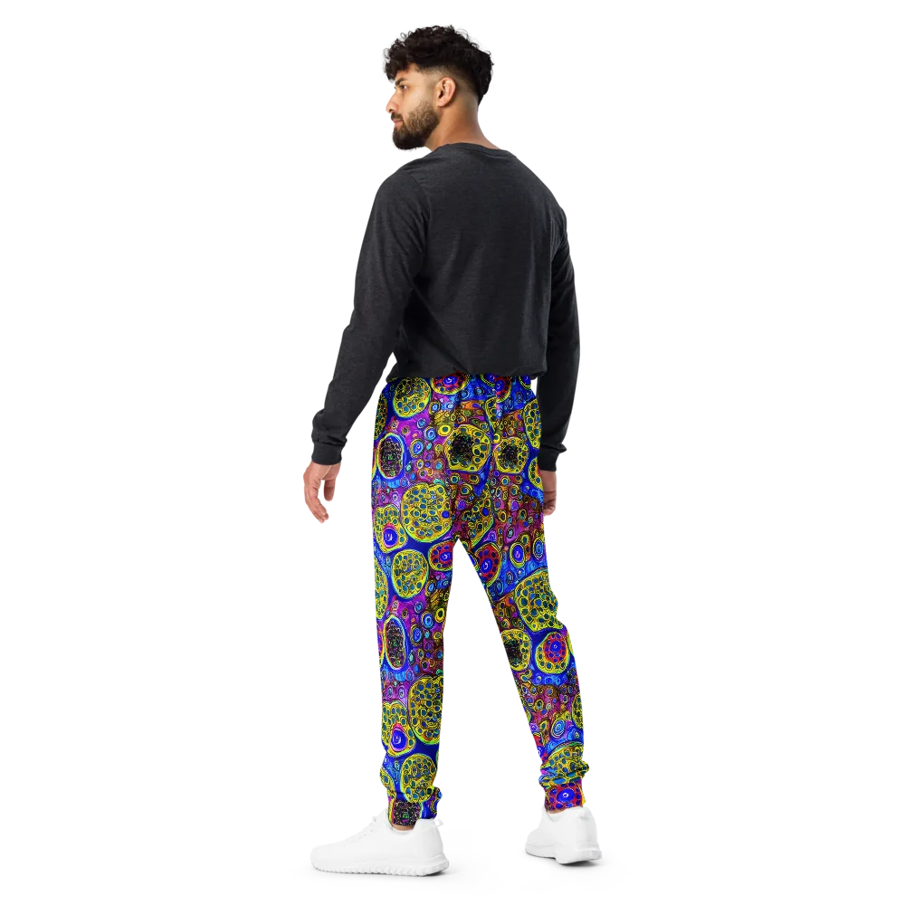 Electric Pomegranate on Men's Joggers — Back