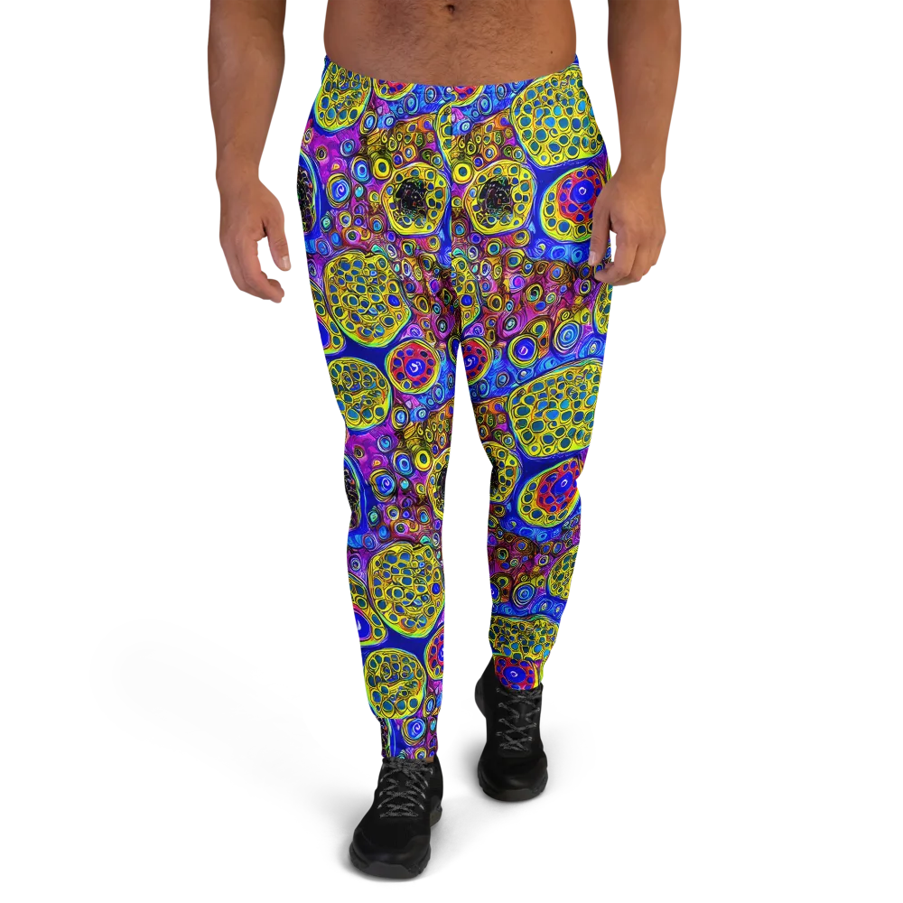 Electric Pomegranate on Men's Joggers — Front