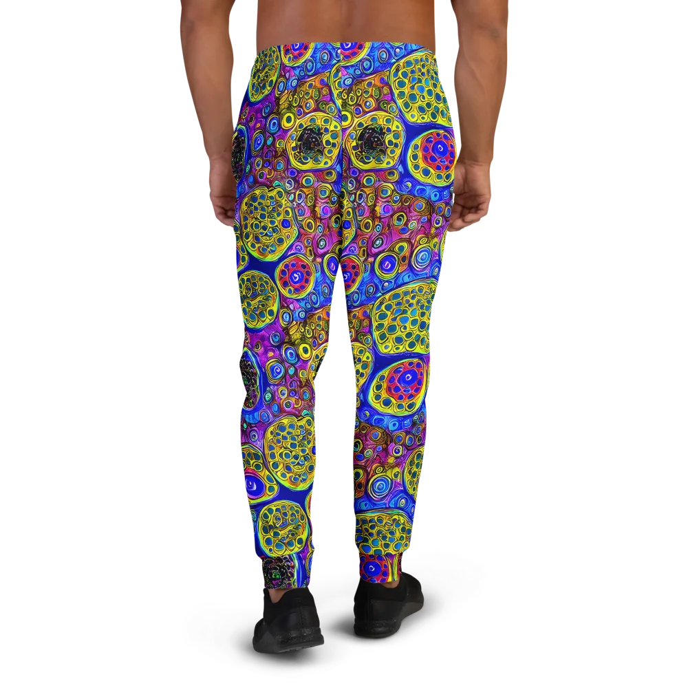 Electric Pomegranate on Men's Joggers — Back