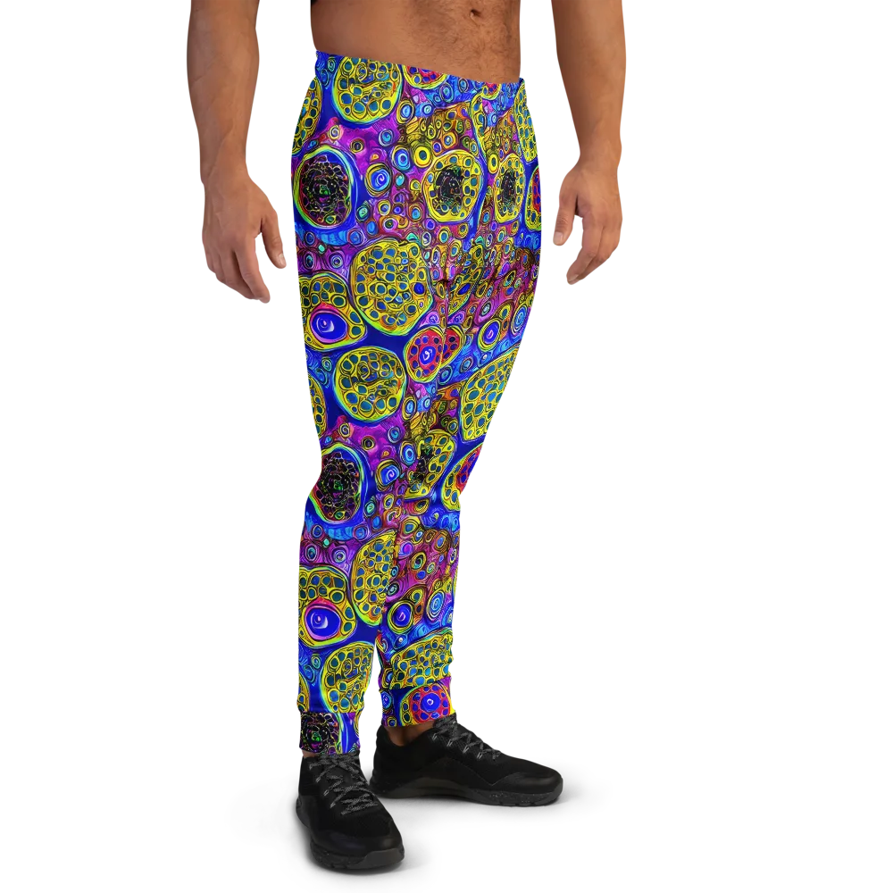 Electric Pomegranate on Men's Joggers — Right