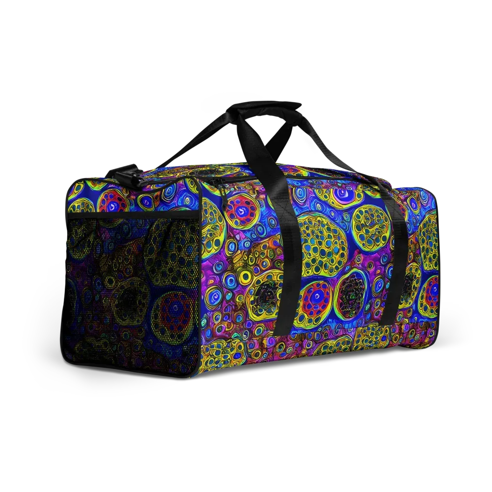 Electric Pomegranate on Duffle Bag — Right Front
