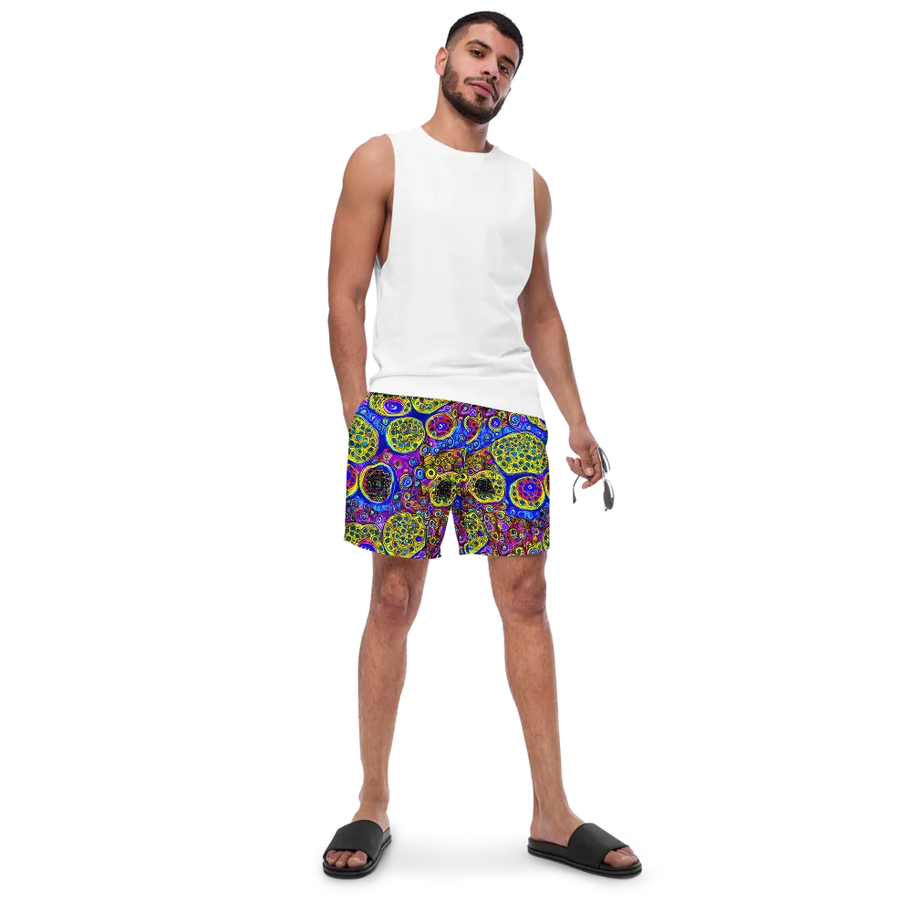 Electric Pomegranate on Swim Trunks — Front