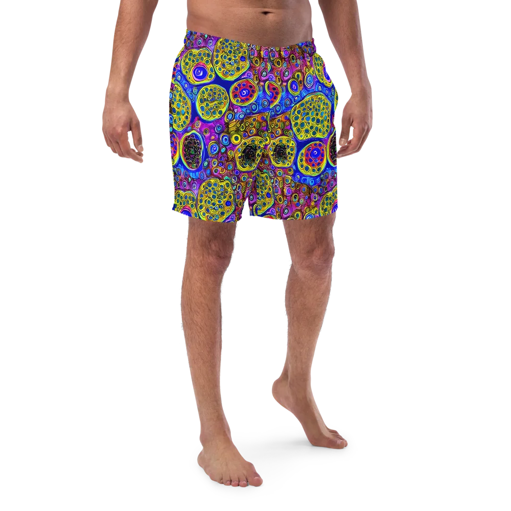 Electric Pomegranate on Swim Trunks — Front