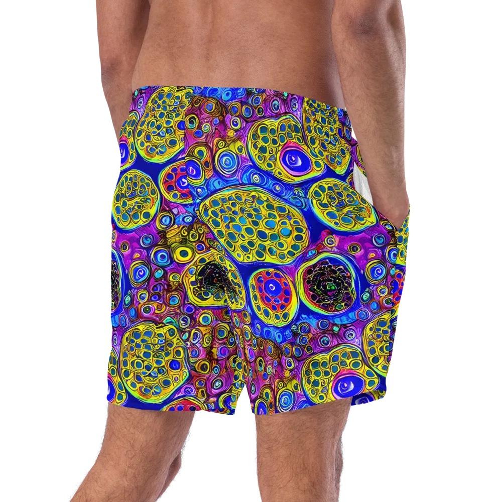 Electric Pomegranate on Swim Trunks — Right Back