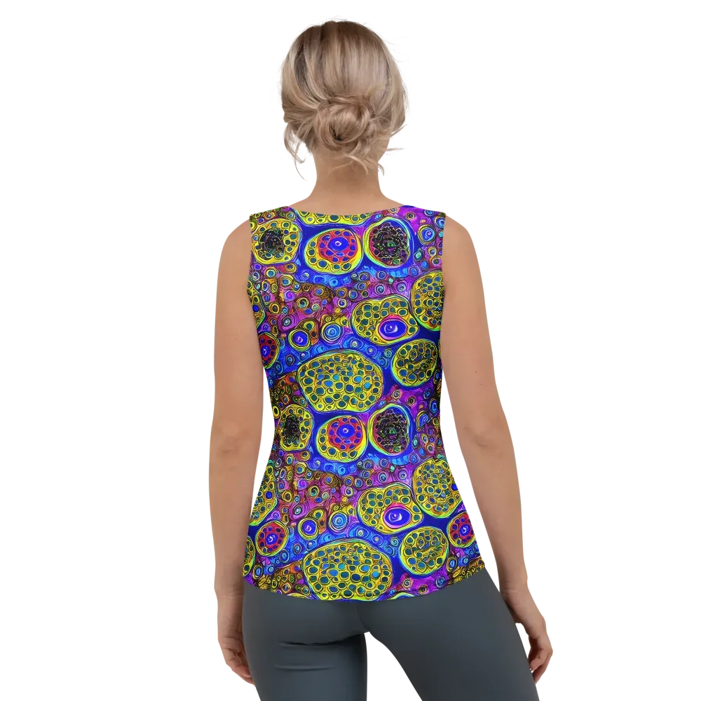 Electric Pomegranate on Women's Tank Top — Back