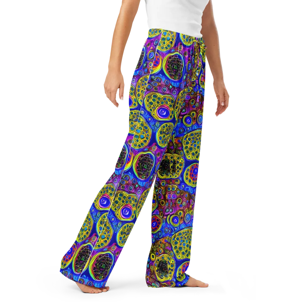 Electric Pomegranate on Women's Pajama Pants — Right Front