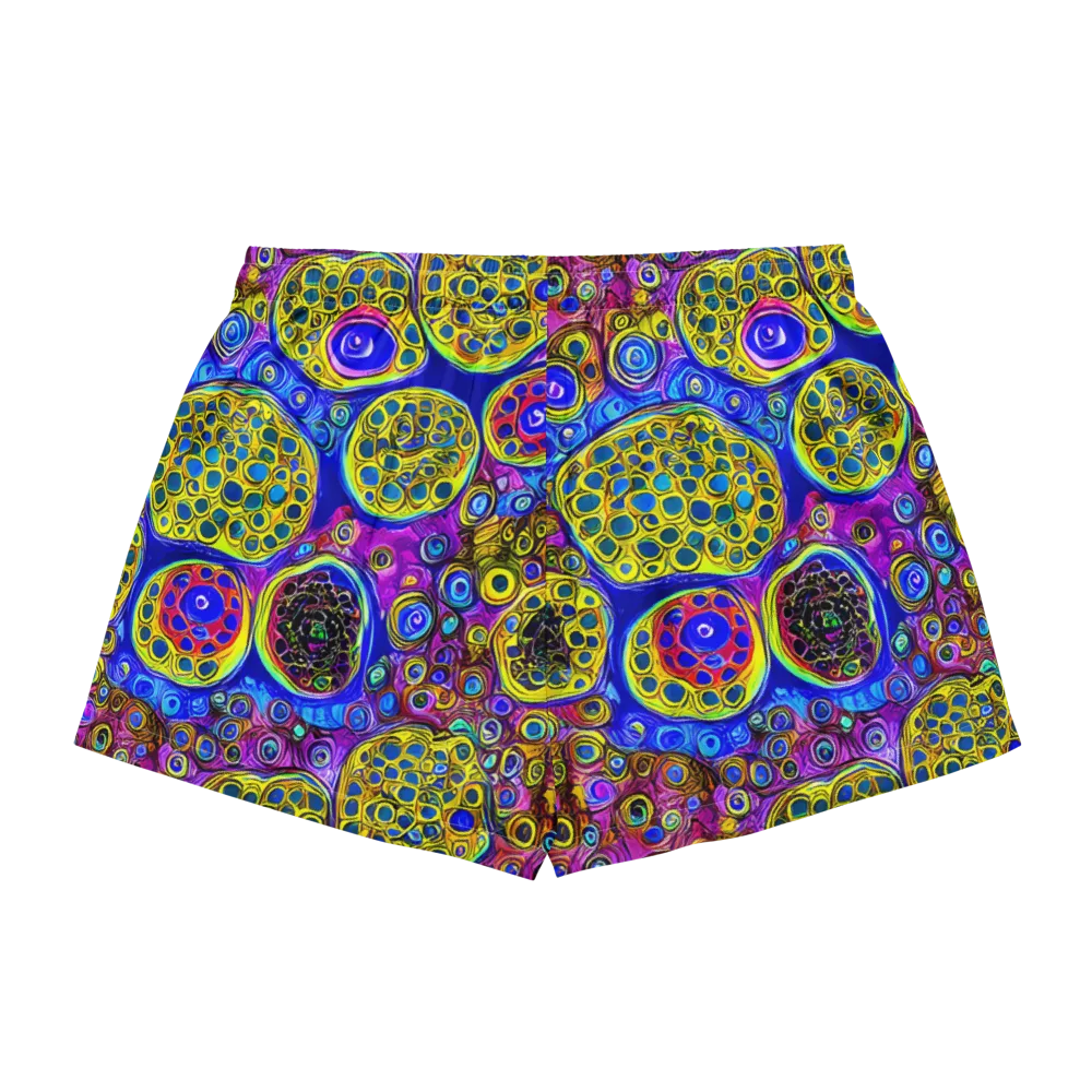 Electric Pomegranate on Women's Pajama Shorts — Back