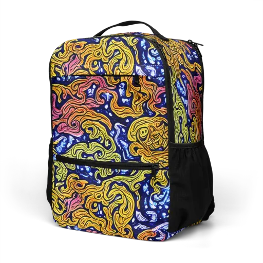 Golden Whorl on a Utility Backpack