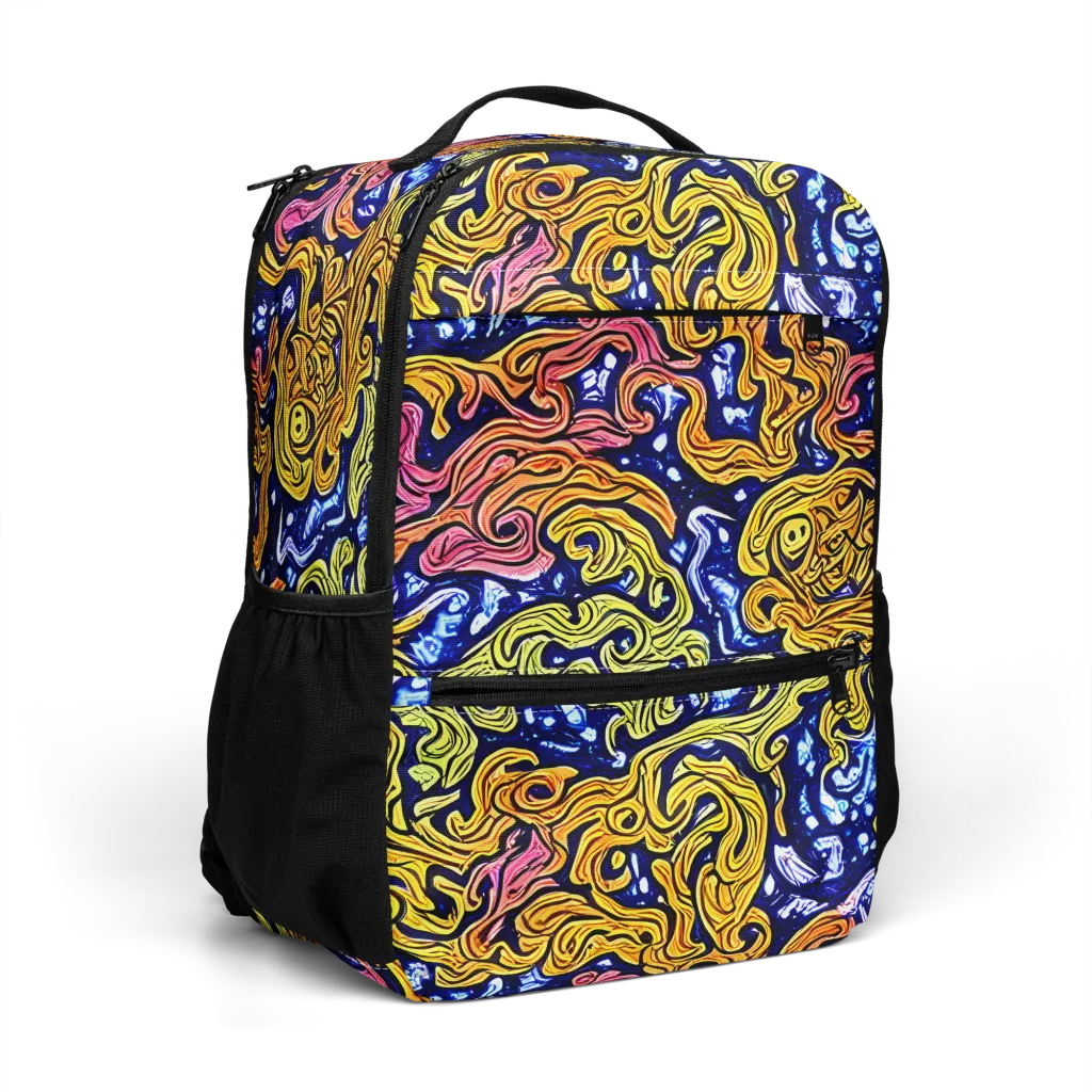 Golden Whorl on Utility Backpack — Right Front