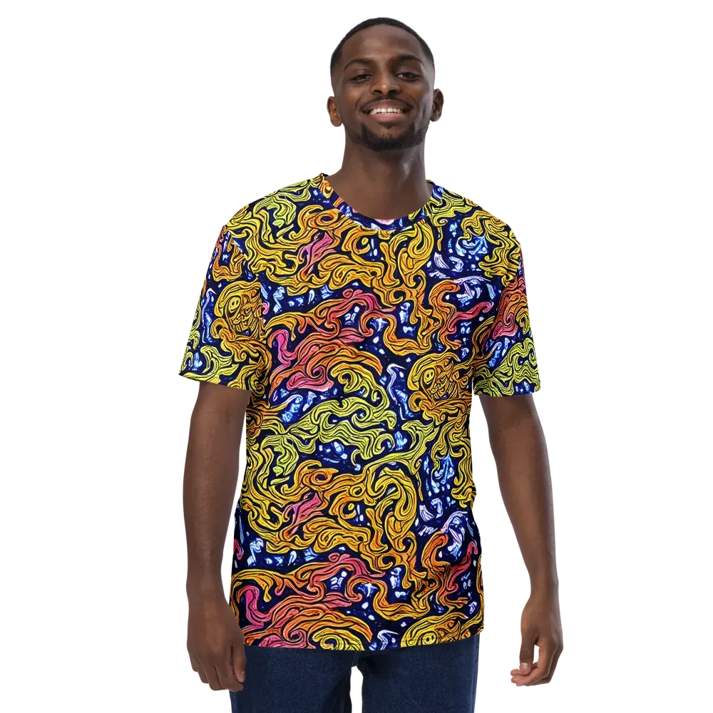 Golden Whorl on Men's Crew Neck T-Shirt — Front