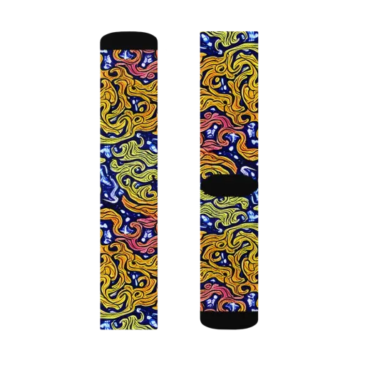 Golden Whorl on a Socks