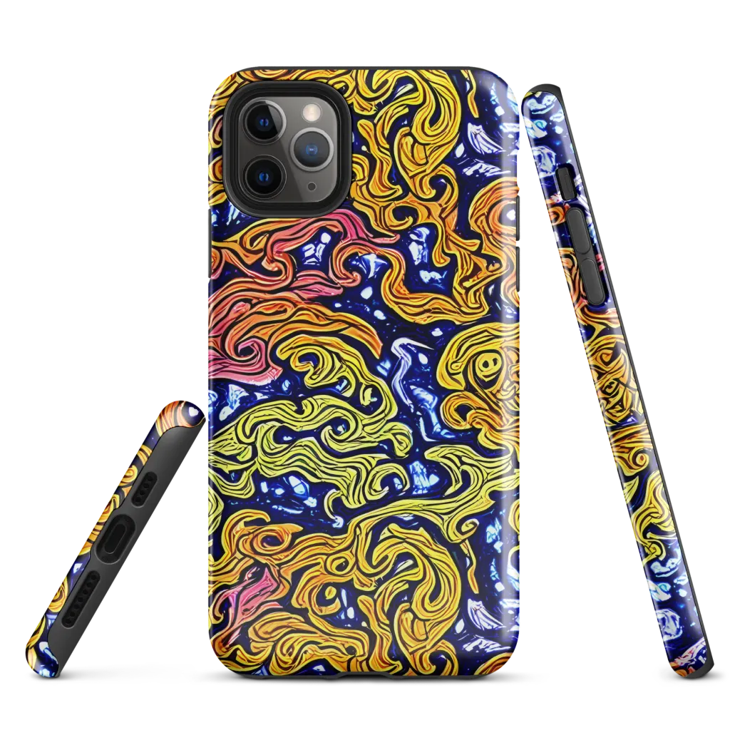 Golden Whorl on Tough Case for iPhone® — Front