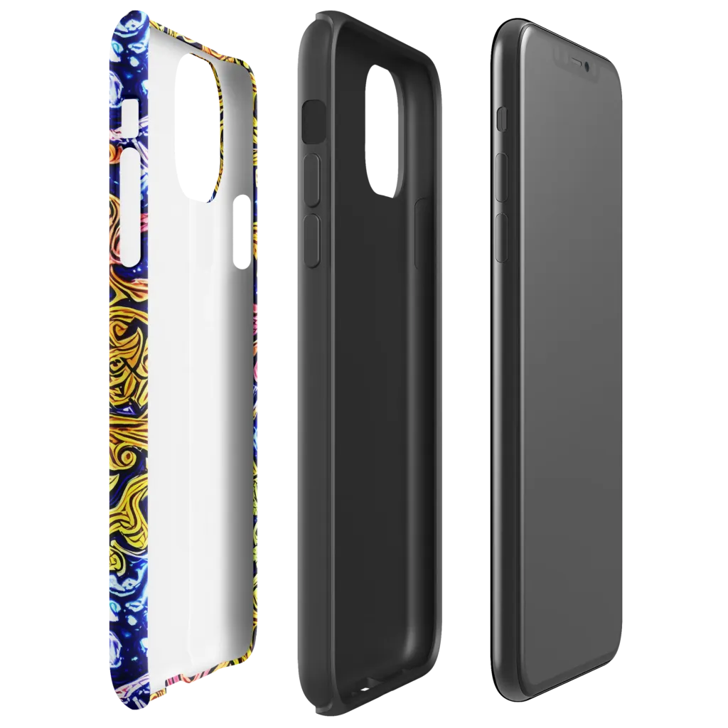 Golden Whorl on Tough Case for iPhone® — Right