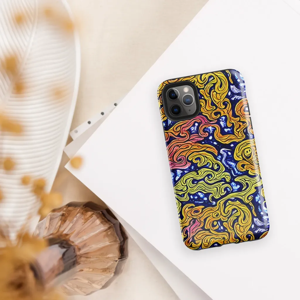 Golden Whorl on Tough Case for iPhone® — Front