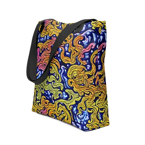 Golden Whorl on a Tote Bag